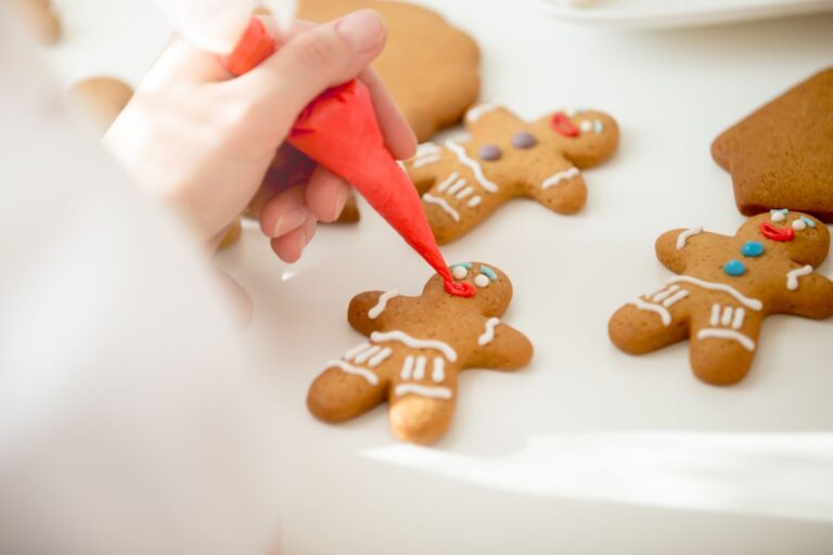 Decorating a Gingerbread Cookie