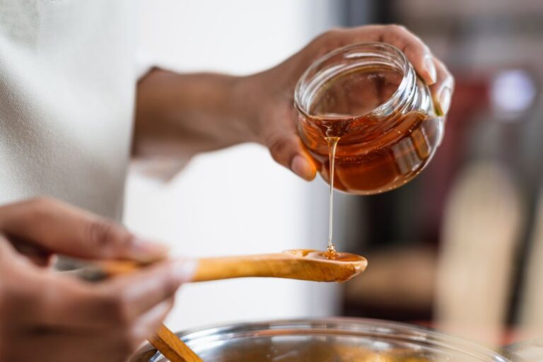 Pouring a Jar of Honey