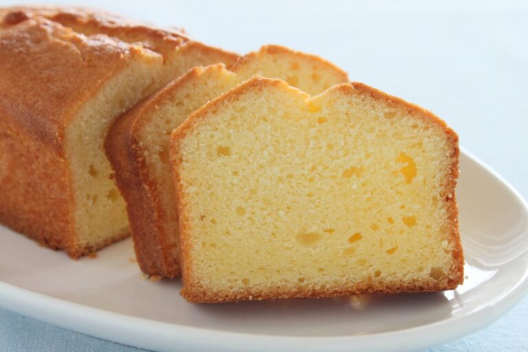 Pound Cake Sliced Like Bread