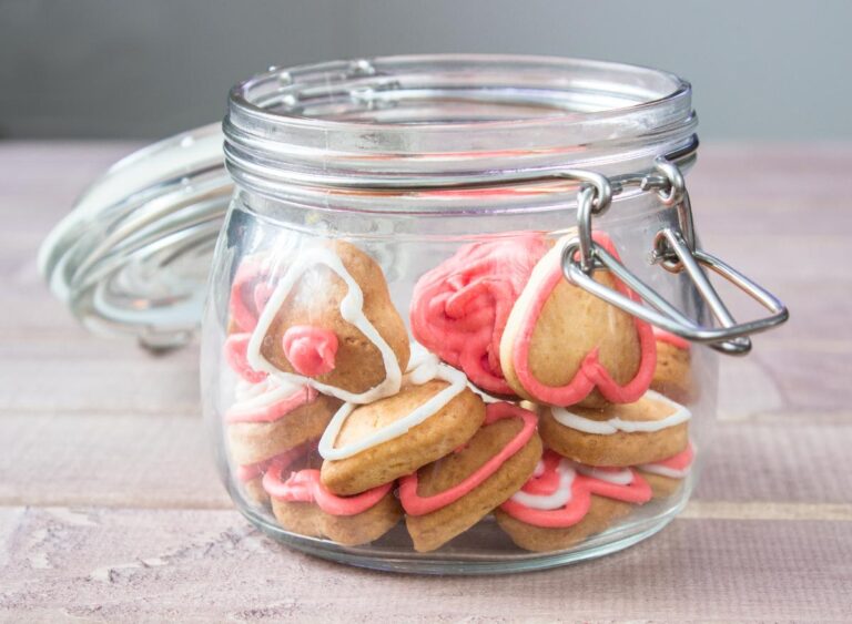 Homemade Sugar Cookies in a Glass Jar