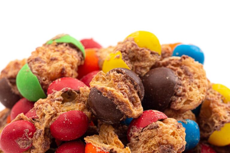 Mound of Freeze Dried Caramel Candies