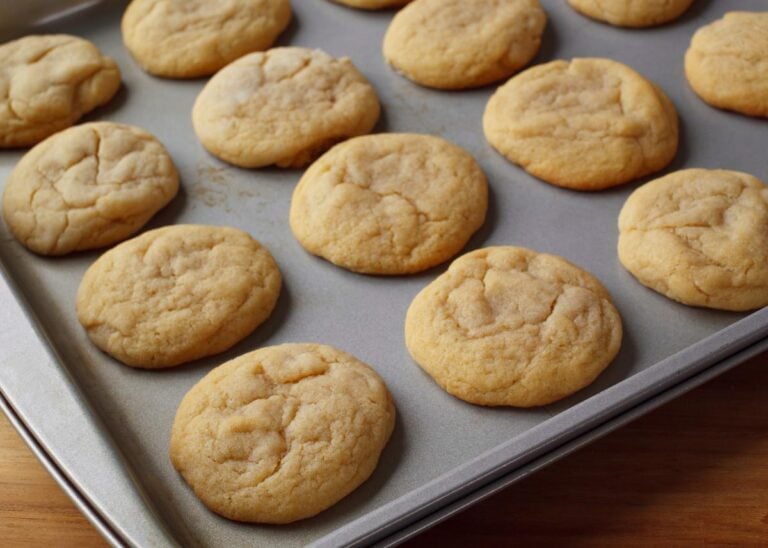 Sugar Cookies on a Cookie Sheet
