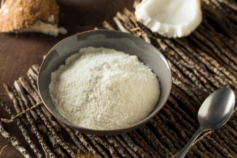 A bowl of coconut flour