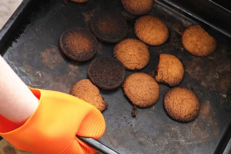 Burnt cookie bottoms