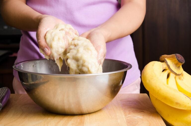 Mashed bananas
